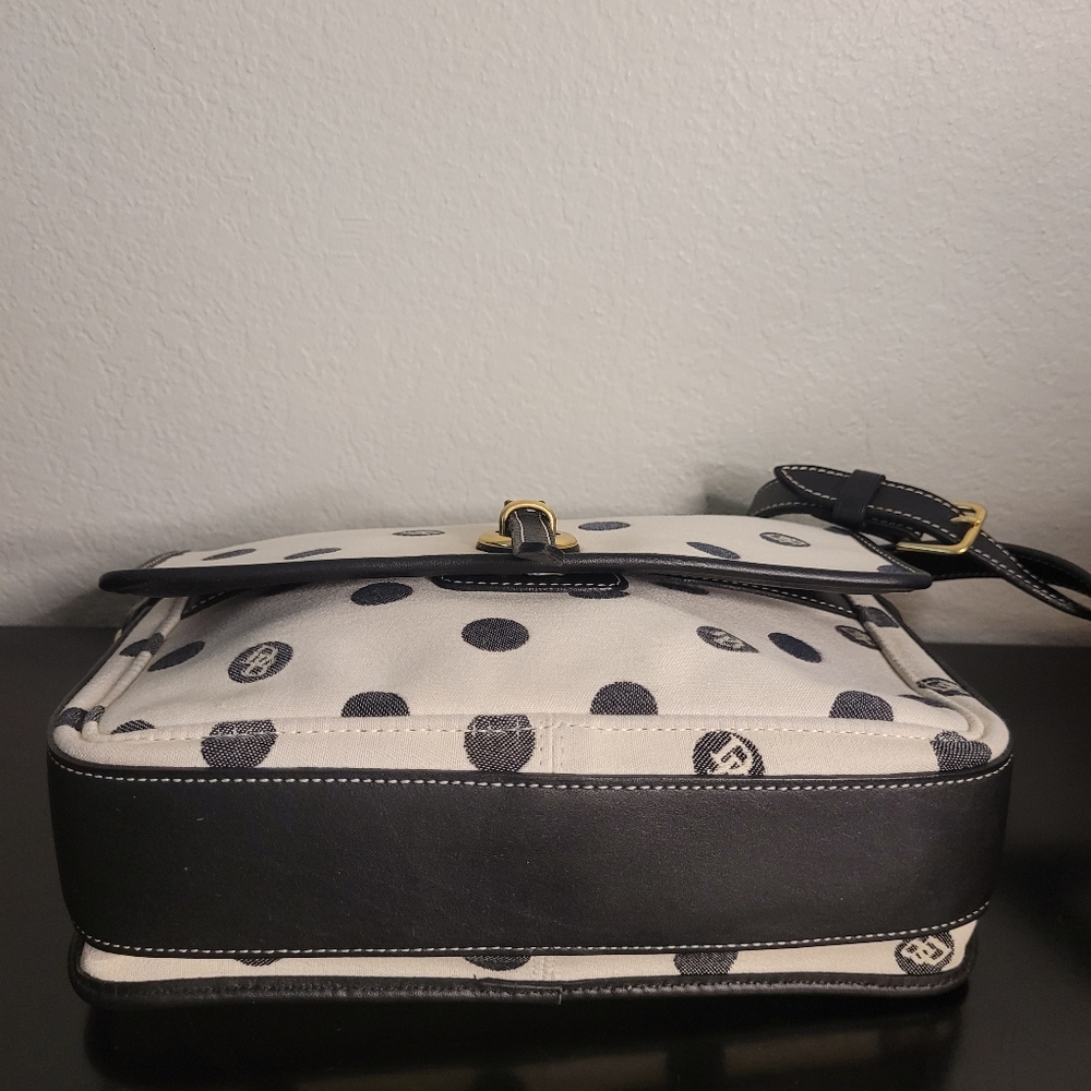 Vintage Dooney & Bourke Monogram Polka Dot Made in USA crossbody - Picture 3 of 14